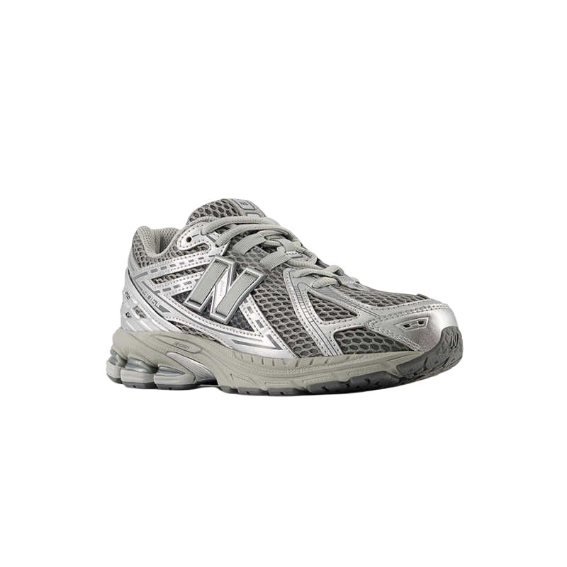 Низкие детские кроссовки 1906 года New Balance, серебряный — фото 4