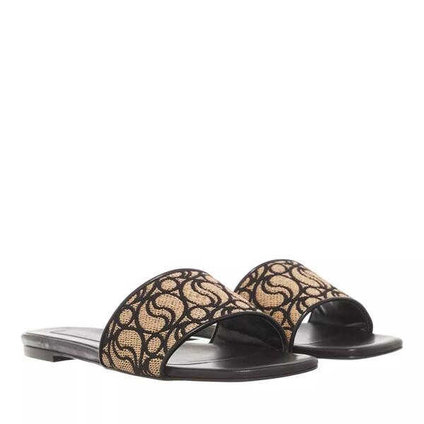 

Сандалии sandals rafia monogram black/ecru Stella Mccartney, бежевый
