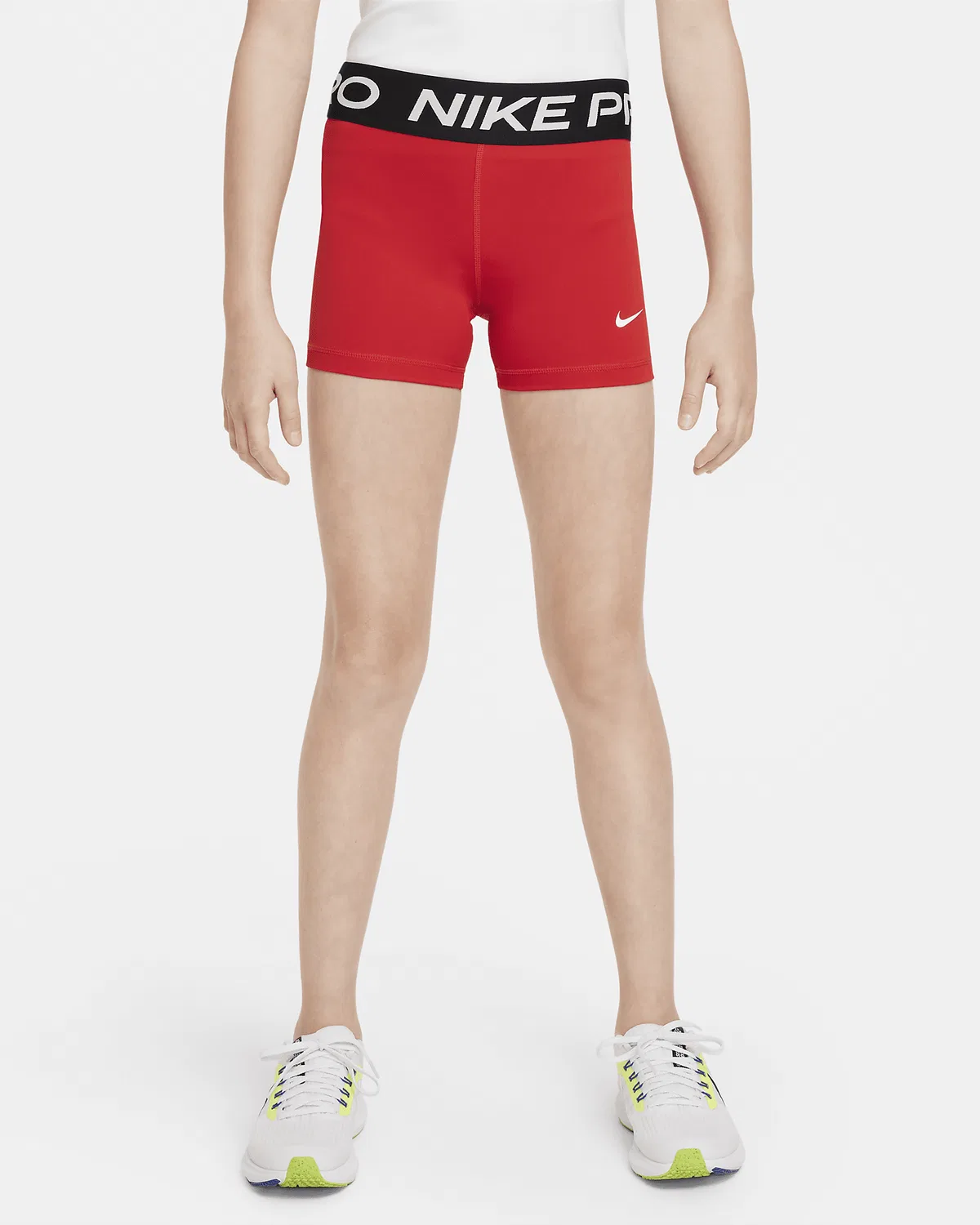 Шорты Nike Pro для девочек, University Red/White
