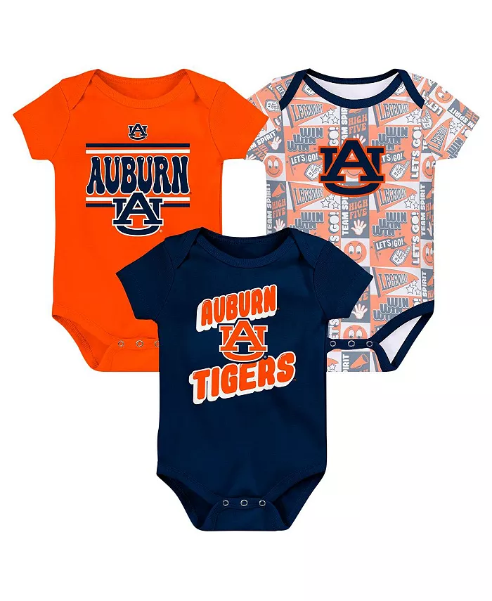 

Новорожденный комбинезон Navy Auburn Tigers Sunday Comics, 3 шт Outerstuff
