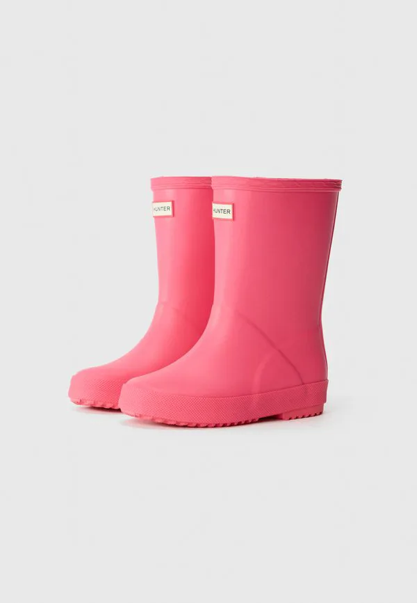 Детские первые сапоги-резиновые сапоги унисекс Hunter Original, Bright Pink — фото 2