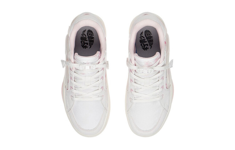 Детские кроссовки для скейтбординга YINGCHI GS Low-top Standard White/Purple Primrose Lining Young — фото 4