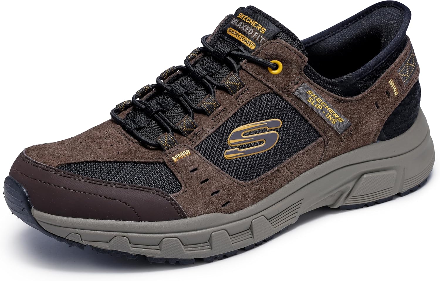 

Мужские кроссовки Skechers Oak Canyon Consistent Winne с легким надеванием, черный/коричневый