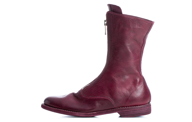 Кожаные ботильоны на молнии GUIDI, Original Shoe Box Not Included