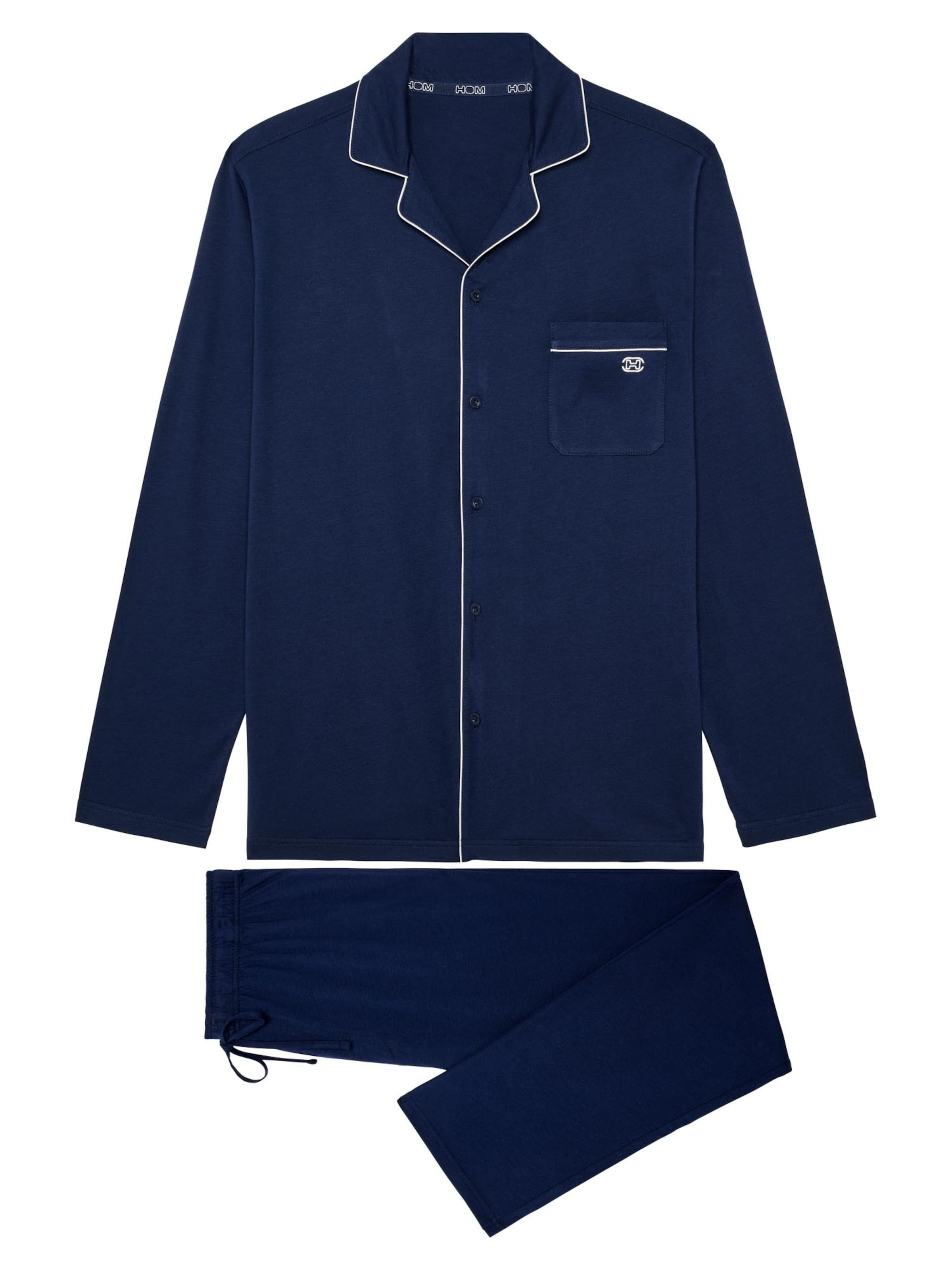 

HOM Пижама длинная 'Rafael' в темно-синем цвете