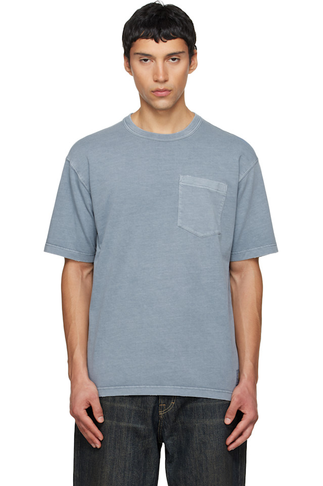 

Carhartt Work In Progress Синяя футболка с коротким рукавом Torion с карманом