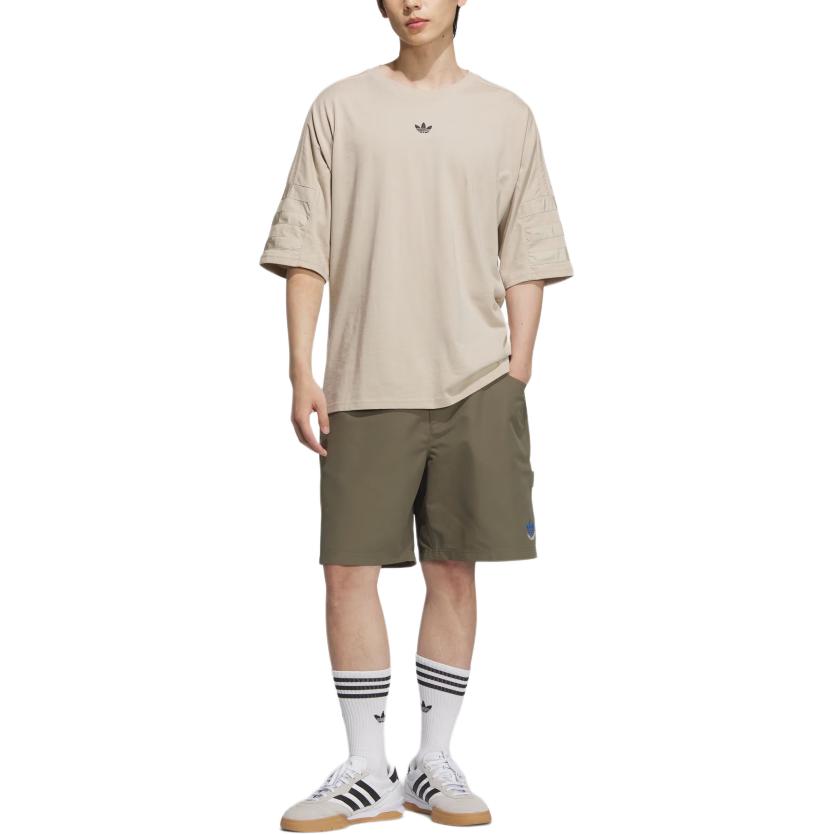 Adidas Originals Городские шорты для скейтбординга мужские Strata Olive Green — фото 3