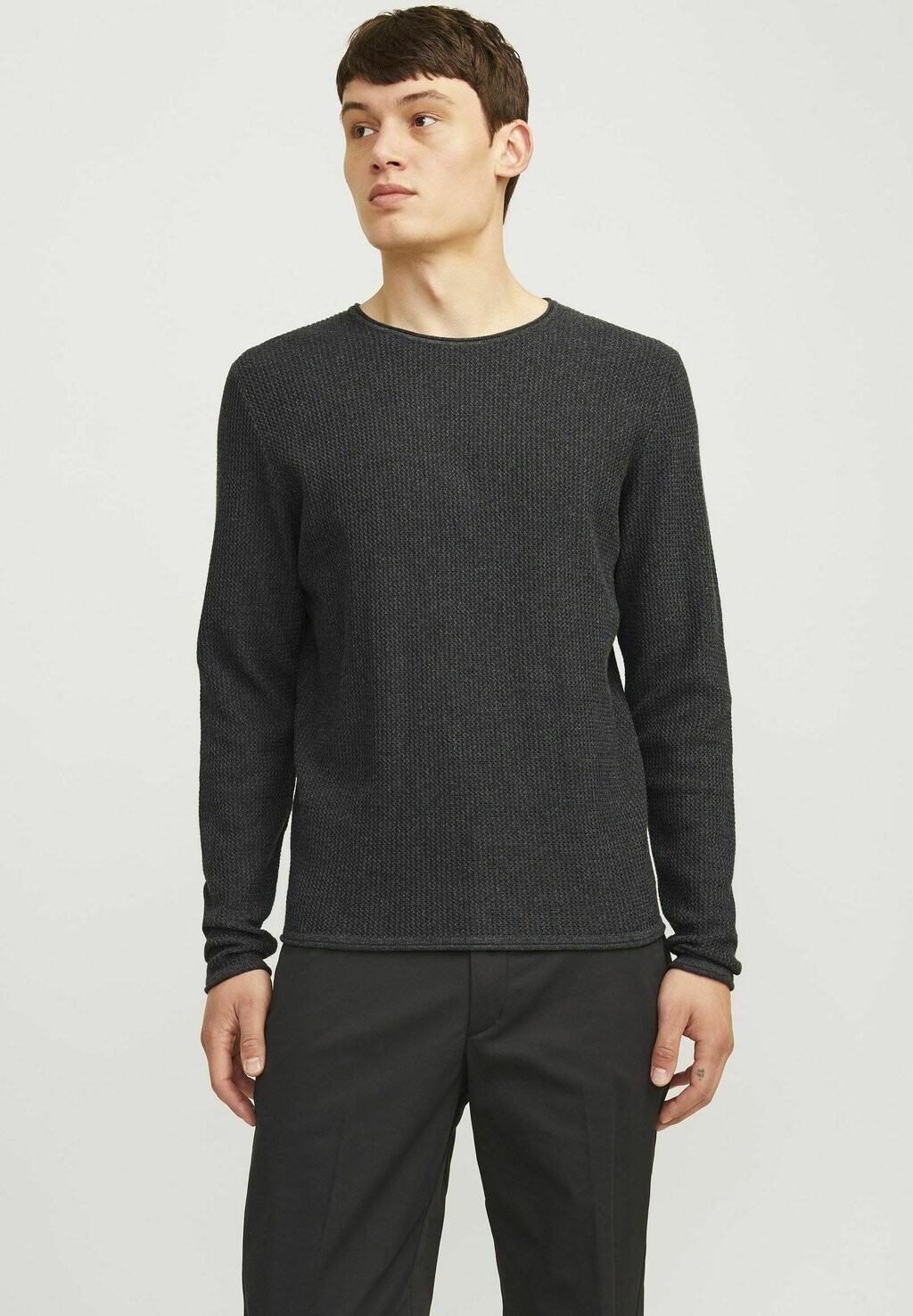 

Джемпер MIT RUNDHALS Jack & Jones, цвет Mottled Dark Grey