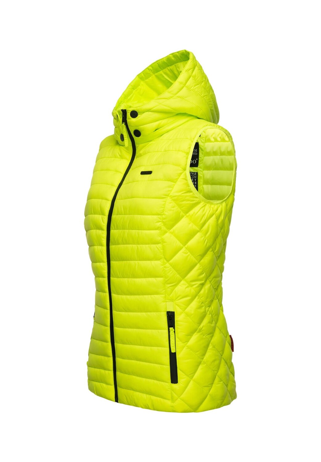 

Стеганый жилет кроличья лапка MARIKOO, цвет Neon Green
