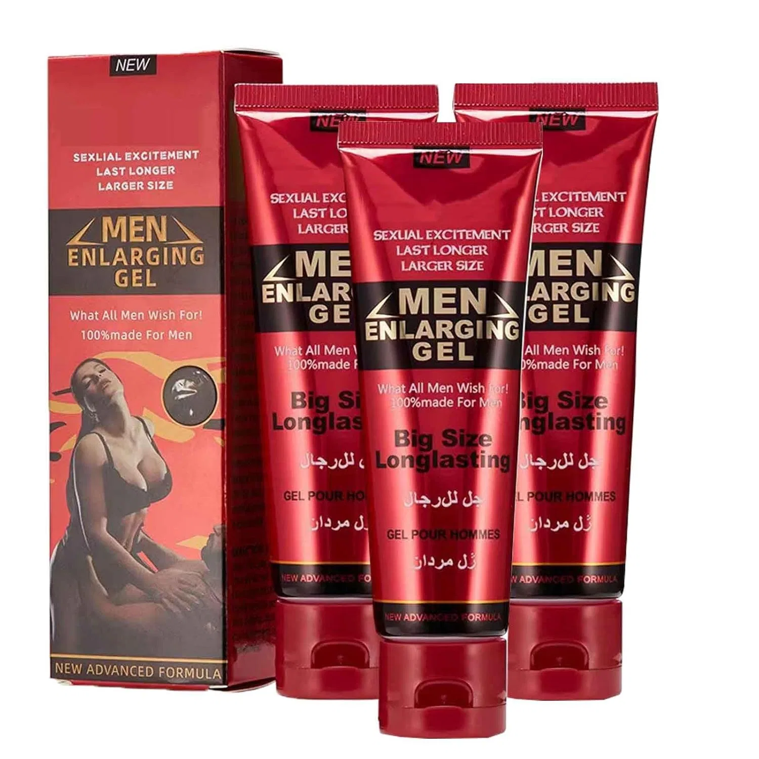 Увеличивающий гель Maxelvus для мужчин, 3 шт. Generisch, Pack Of 3