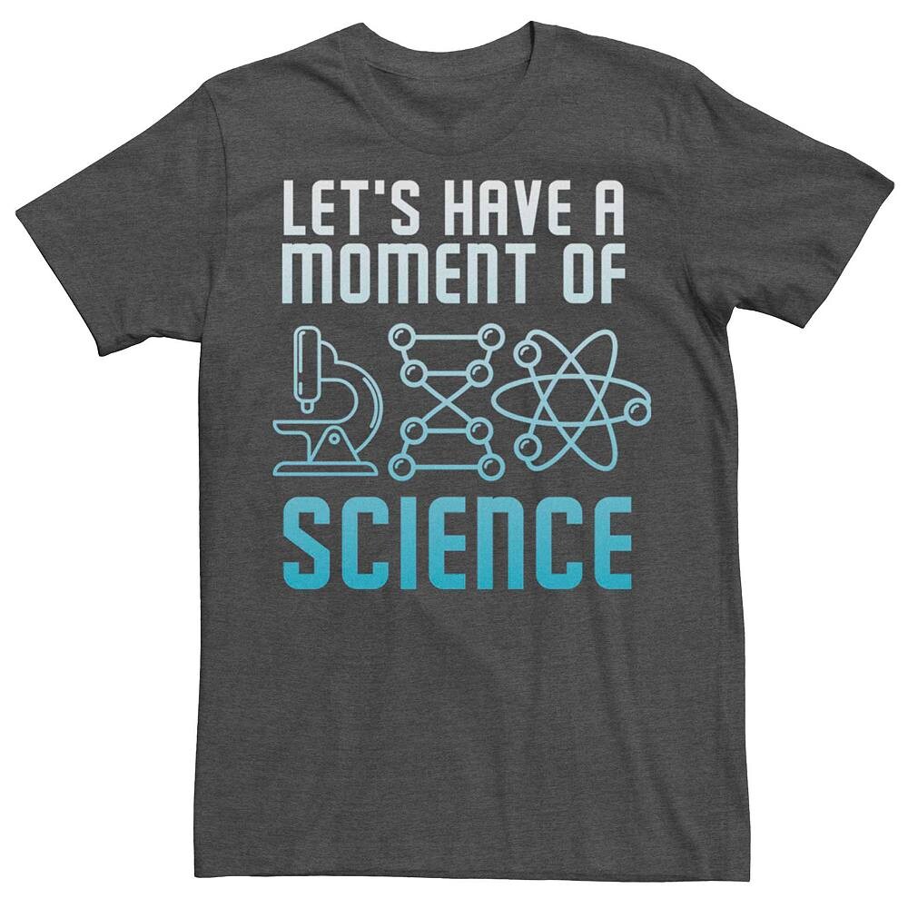 

Мужская футболка с рисунком Moment Of Science Licensed Character, цвет Charcoal Heather