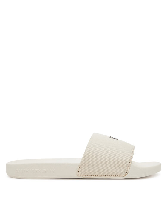 Мюли Slide Monogram Hardware YW0YW01713 Calvin Klein Jeans, экрю