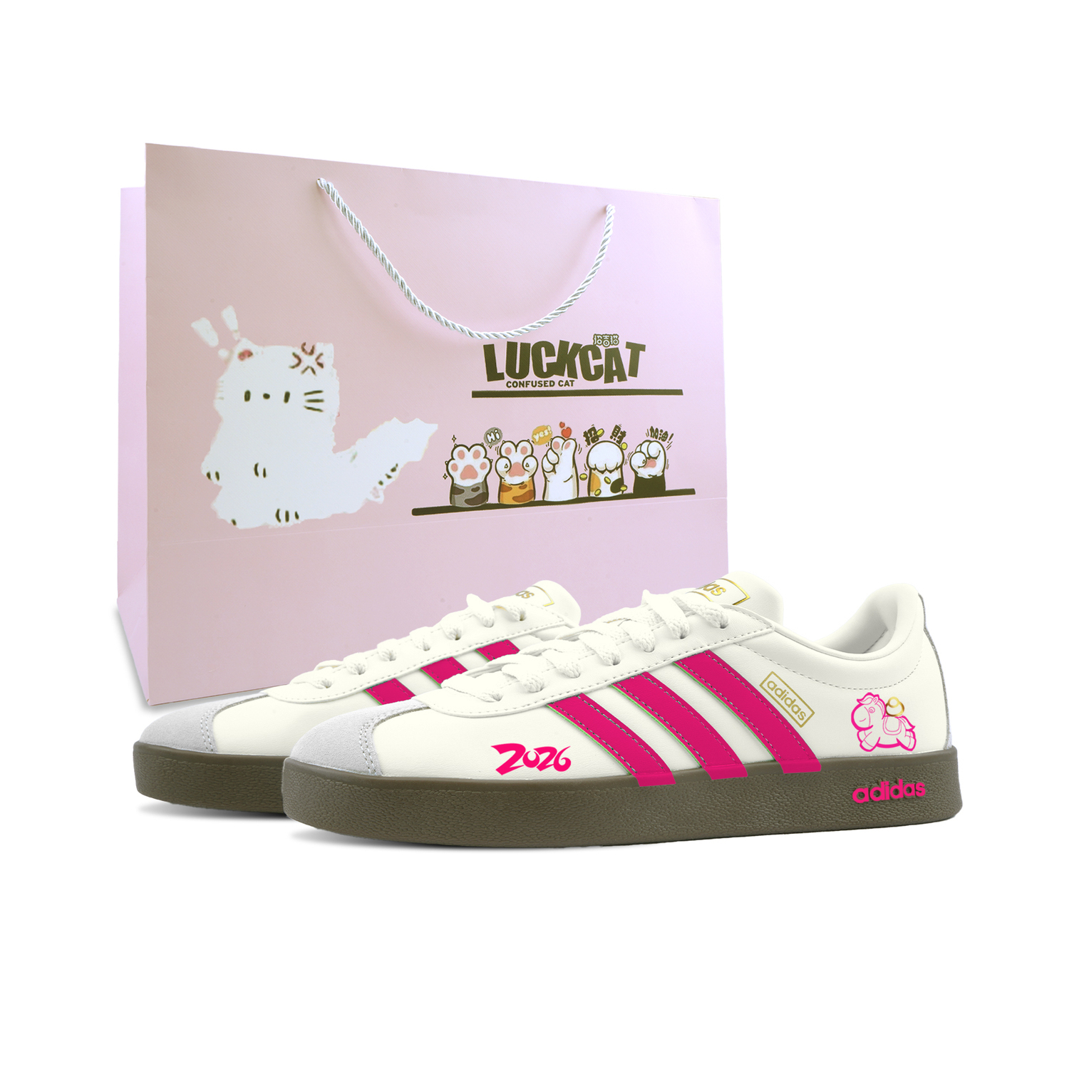 

Adidas VL COURT 2.0 German Army Trainers Unisex низкие Rose Red