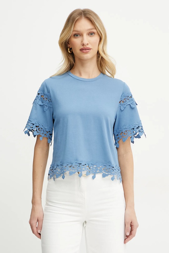 

Хлопковая футболка Morgan, синий