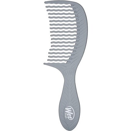 

Расческа для лечения Wetbrush Go Green с широкими зубцами и волнистым дизайном зубов распутывает безболезненно, с добавлением угля на растительной основе, Wet Brush