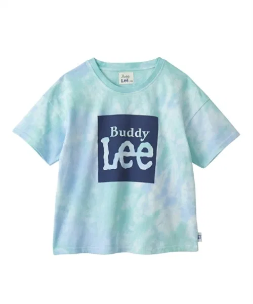 Детская футболка с принтом BUDDY LEE тай-дай синяя