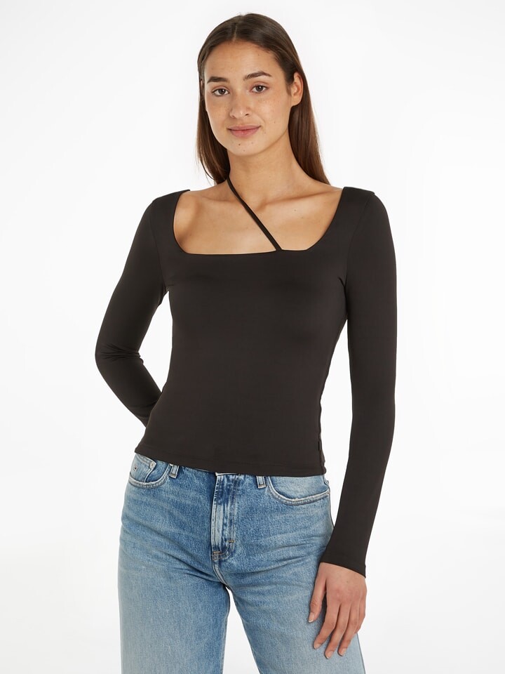 

Лонгслив TOMMY JEANS, черный