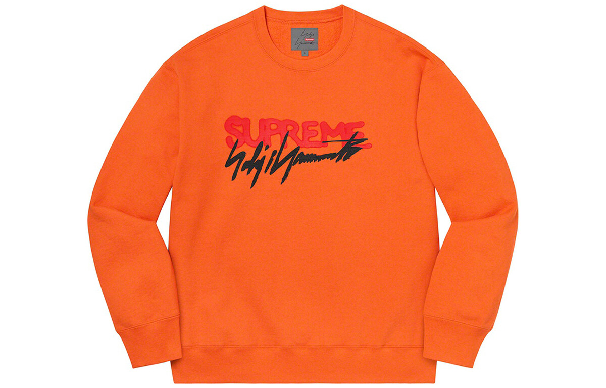 Совместная коллекция свитшотов унисекс Supreme, оранжевый/красный — фото 3