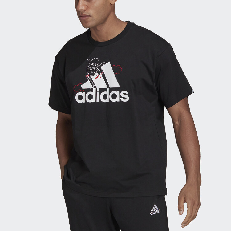 Футболка дневная унисекс черная Adidas, черный — фото 3