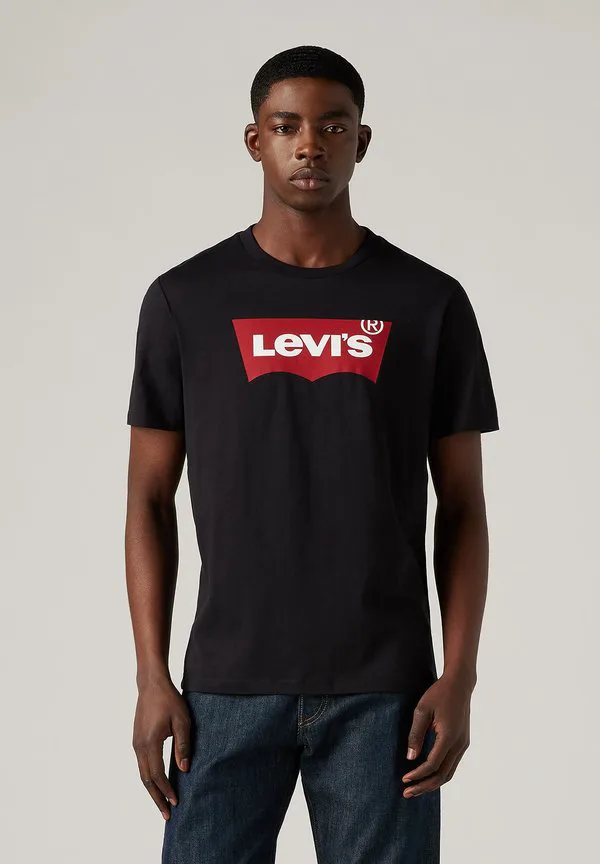 Футболка с графическим принтом на воротнике Levi'S, Graphic Black — фото 3