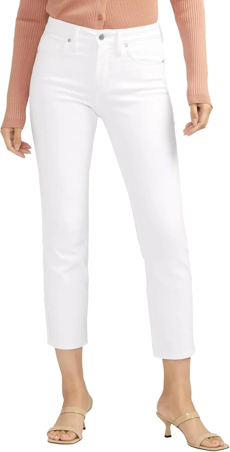 

Silver Jeans Co. Женские джинсы Isbister с высокой посадкой и прямыми штанинами