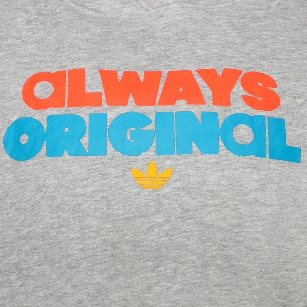 Мужская толстовка Adidas Always OG с графическим принтом, повседневная верхняя одежда, серая — фото 3