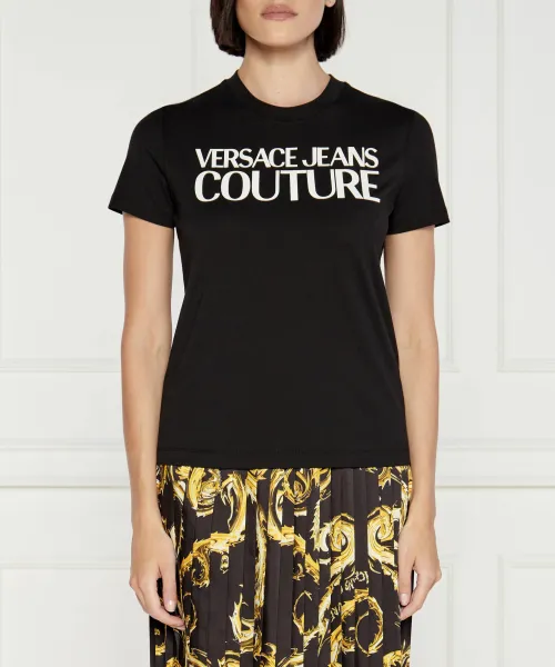 

Футболка Slim fit Versace Jeans Couture, черный