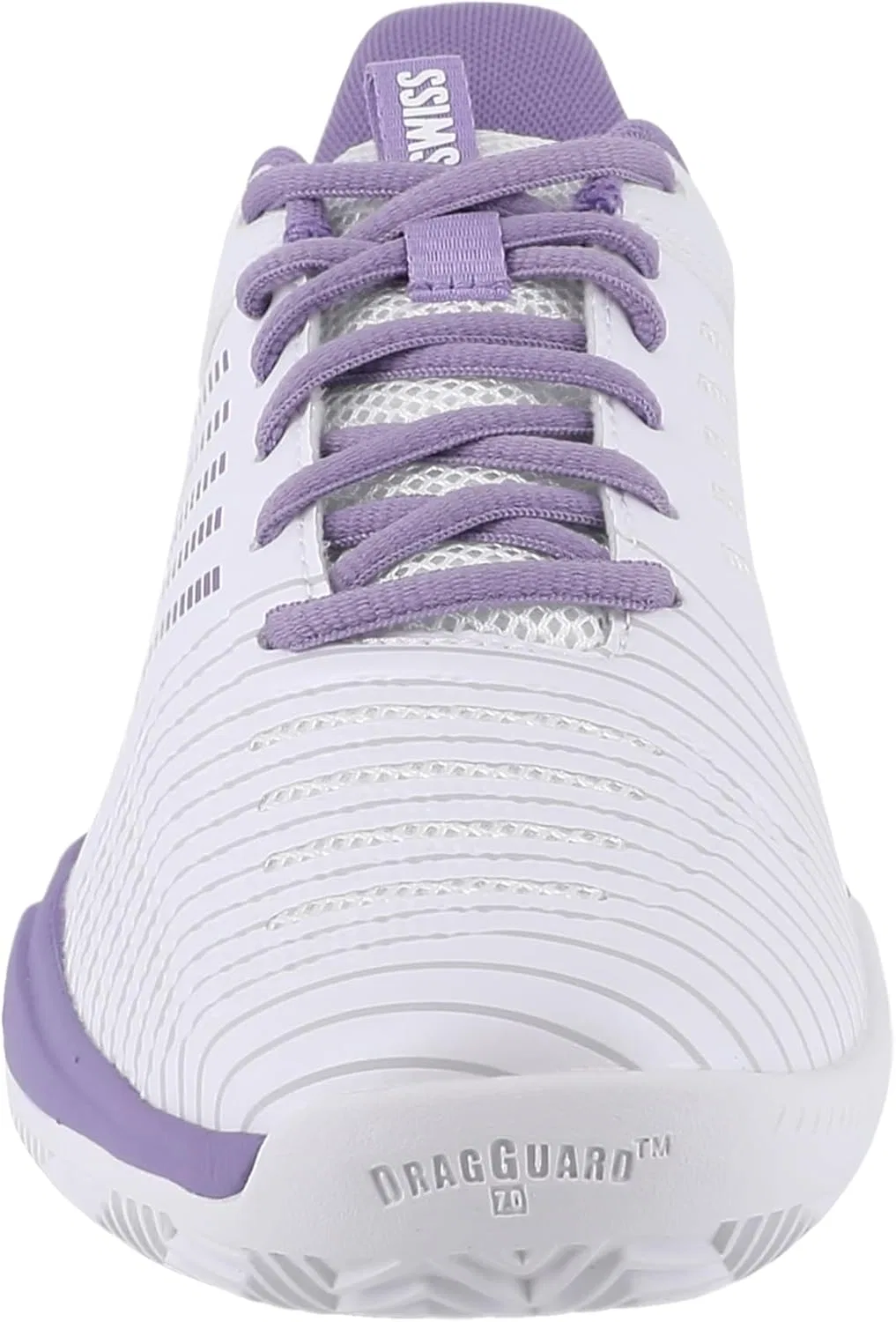 Кроссовки для тенниса Ultrashot Light, K-Swiss, белый/фиолетовый/неоново-лавандовый — фото 2
