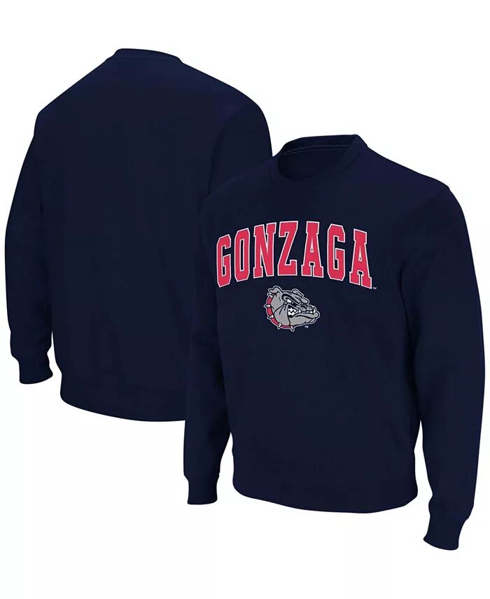 

Мужская толстовка-пуловер из твила Gonzaga Bulldogs Arch & Logo Tackle Colosseum, синий
