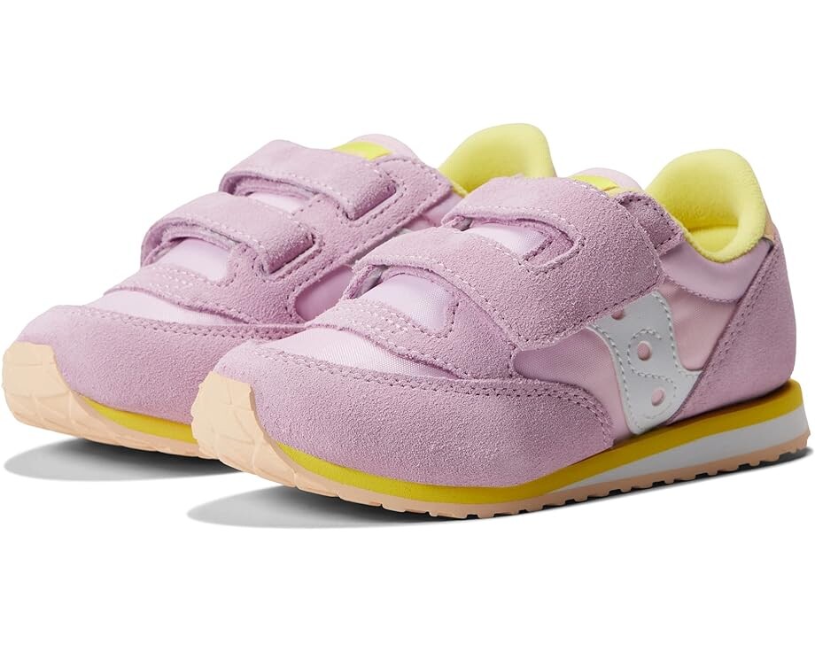 

Кроссовки Saucony Saucony Originals Kids Jazz Hook & Loop Sneaker(Toddler/Little Kid), цвет Pink/Yellow/Peach