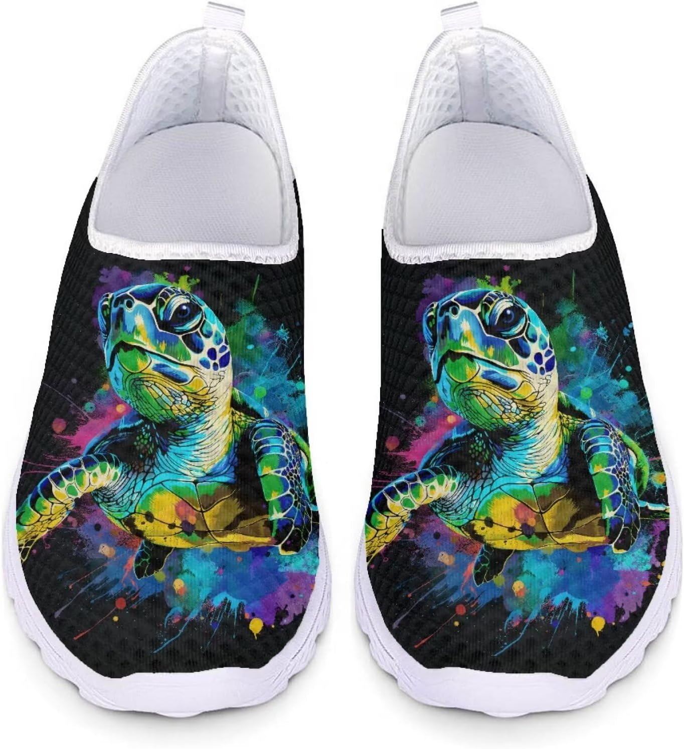

Кроссовки Veniyate легкие повседневные для женщин и мужчин, с запрокидыванием, летние пляжные акваобувь, спортивная обувь, Sea Turtle Art