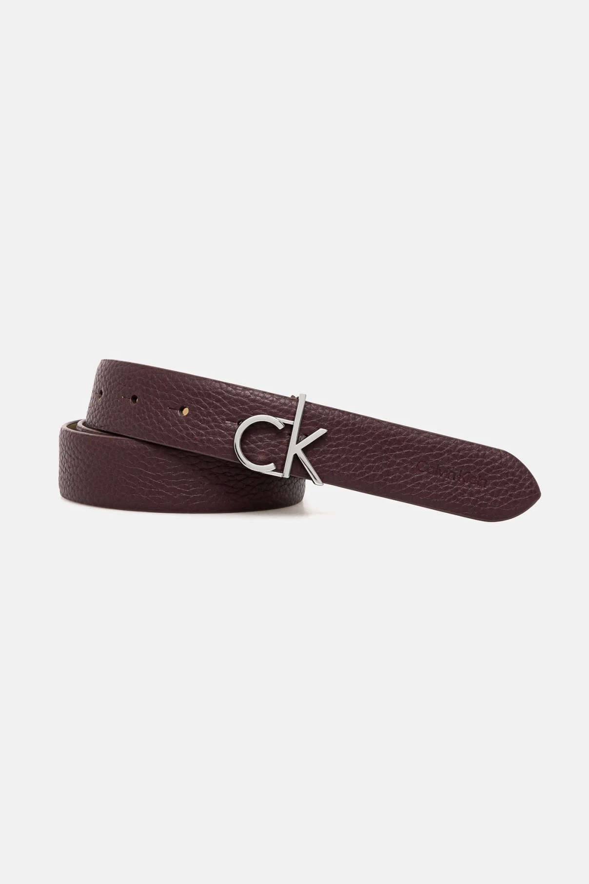

Кожаный ремень Calvin Klein, гранатовый
