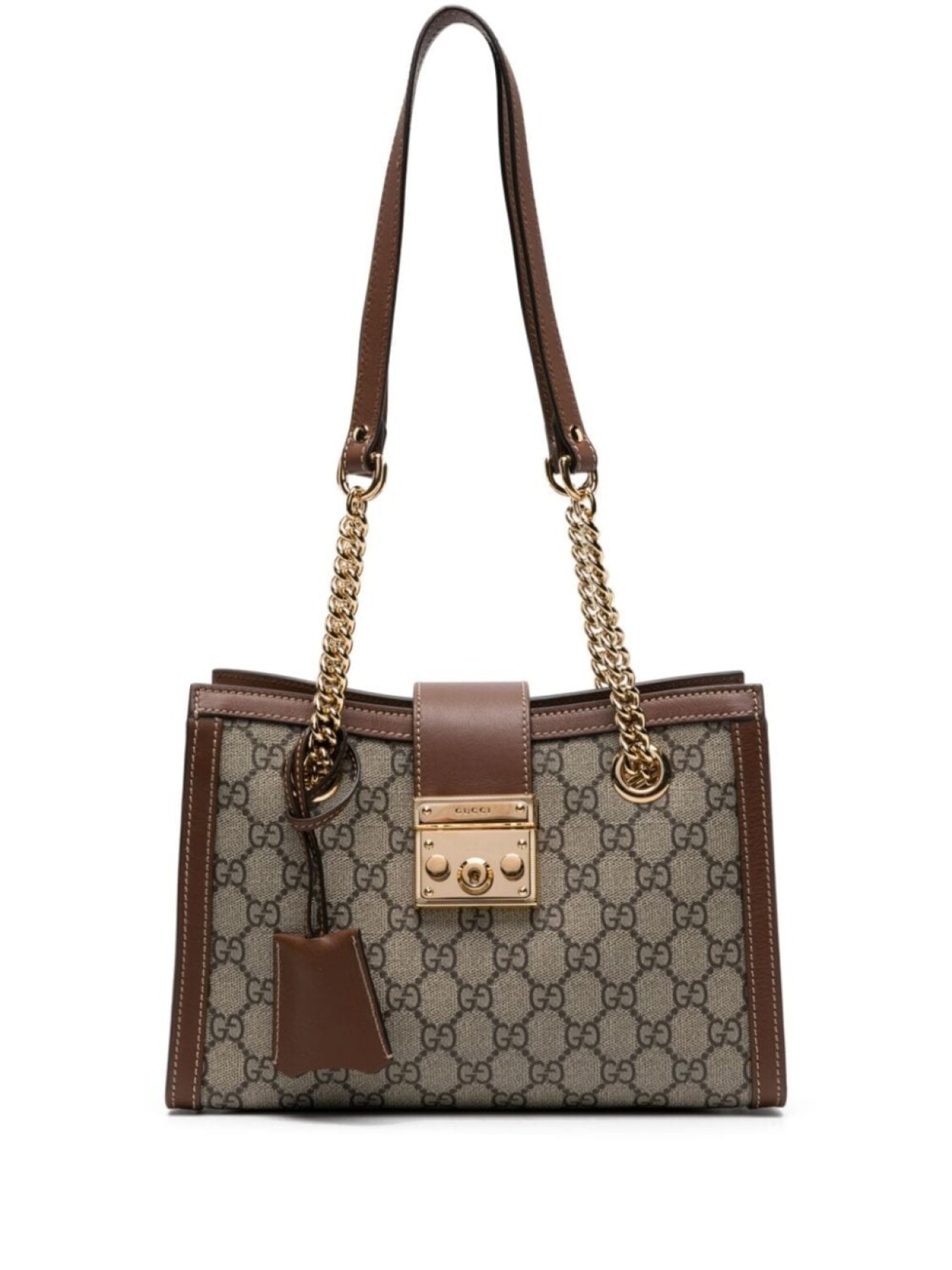 

Маленькая сумка Gucci Padlock, нейтральный цвет
