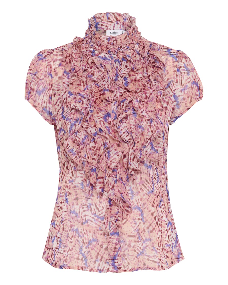 

Блузка с коротким рукавом SAINT TROPEZ Blouse Lilja, пастельный розовый