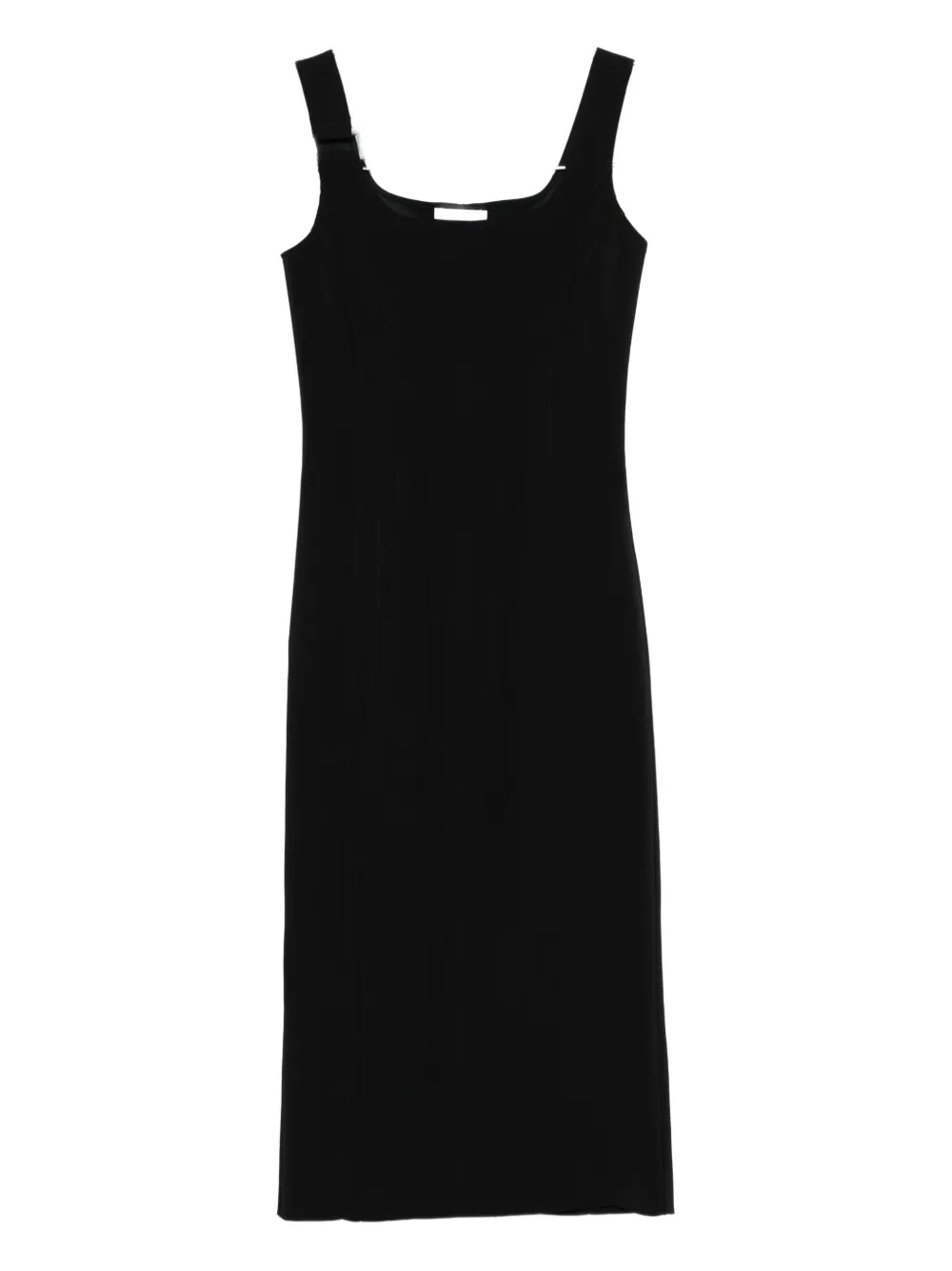 

Платье миди с квадратным вырезом Patrizia Pepe, черный