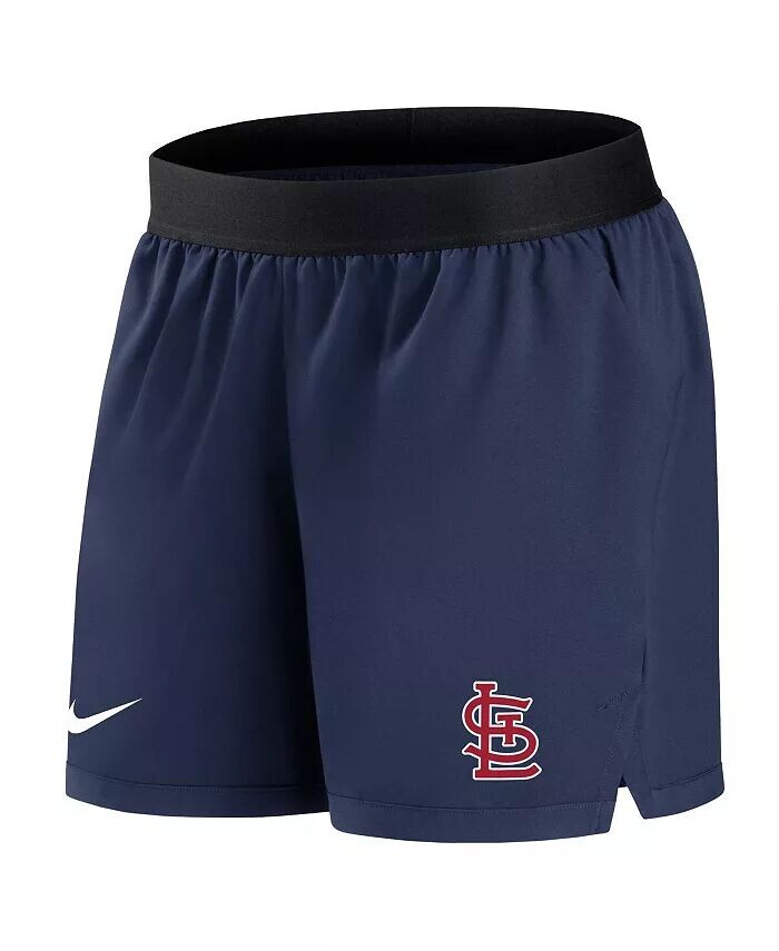 Женские темно-синие шорты для выступлений команды St. Louis Cardinals Authentic Collection Team Performance Nike — фото 3