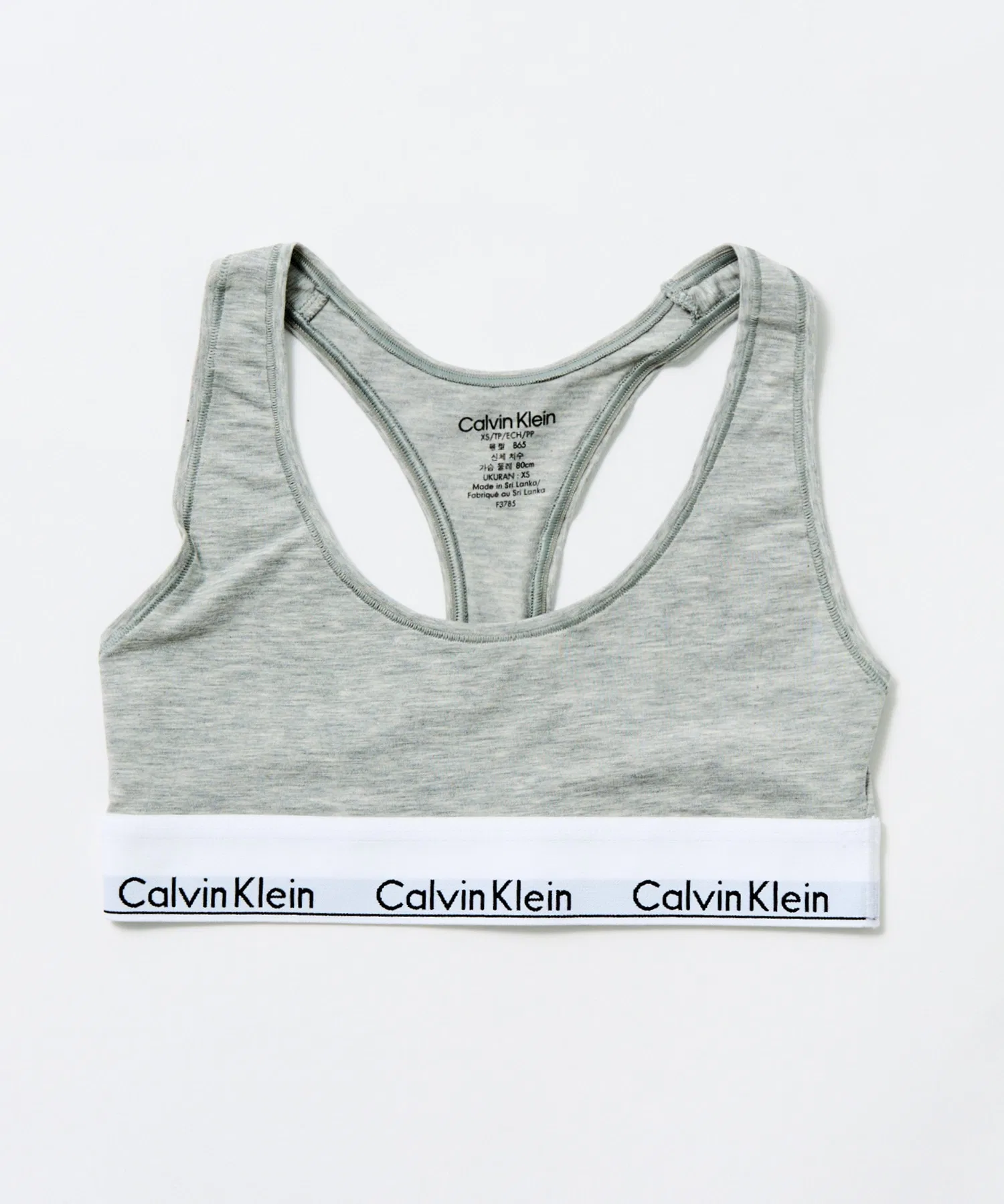 【Calvin Klein】Хлопковый эластичный бюстгальтер F3785E — фото 2