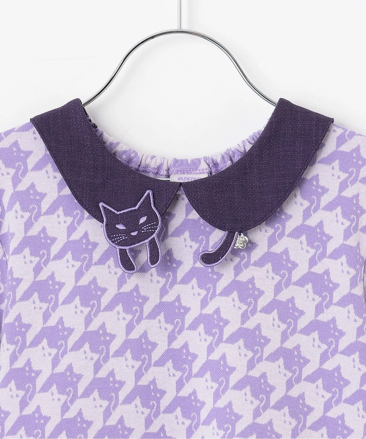 Детское платье с кошачьим принтом ANNA SUI mini лавандовое — фото 3