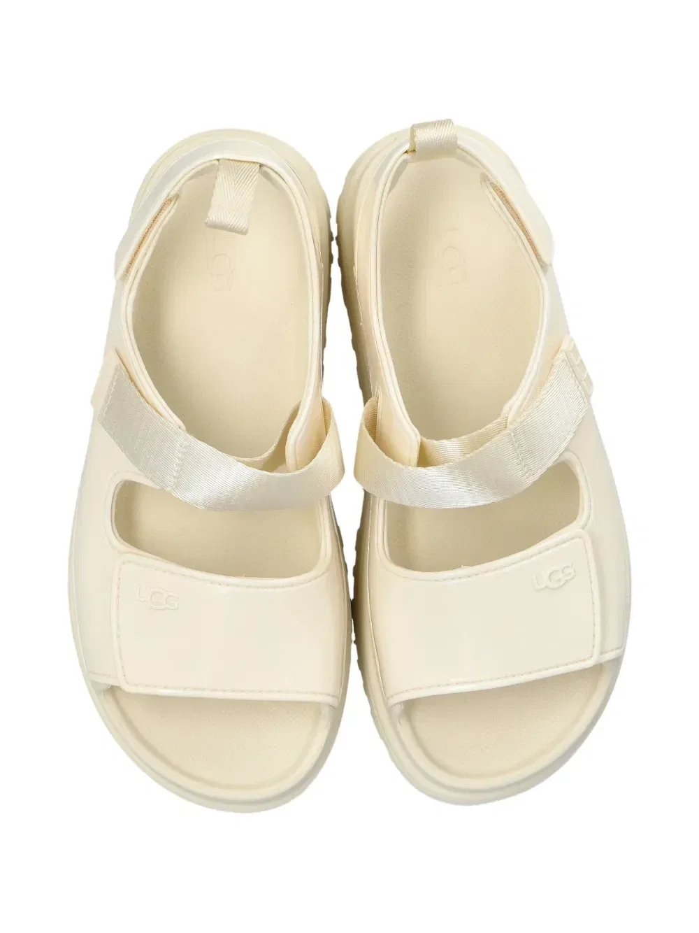 Босоножки GoldenGlow с ремешками на липучках Ugg Kids, бежевый — фото 4