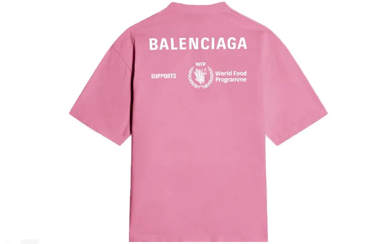 Balenciaga Женская футболка, цвет   Pink — фото 2