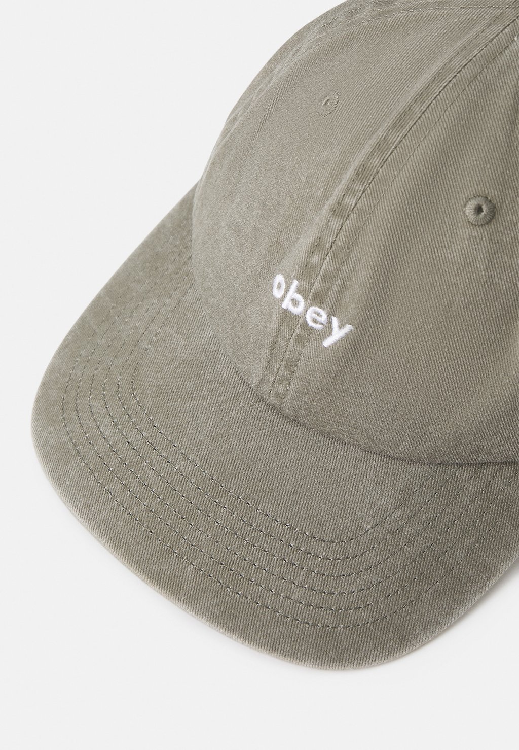 

Бейсболка PIGMENT LOWERCASE PANEL STRAPBACK UNISEX Obey Clothing, оливковый