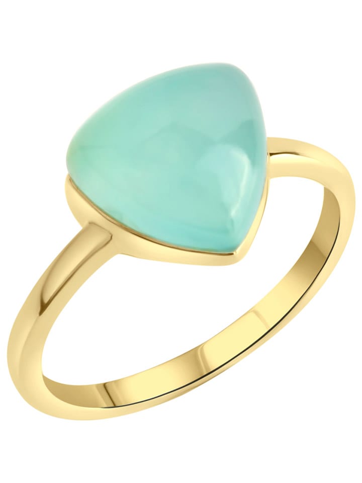 

Позолоченное кольцо с драгоценным камнем Jamelli