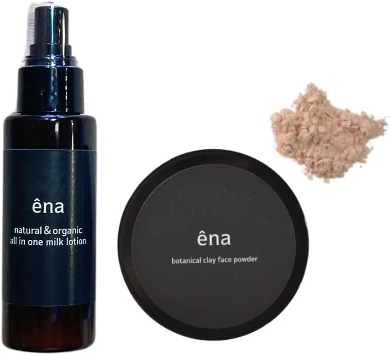 Набор для ухода за кожей Tamanu Base Care Oil + Botanical Clay Face Powder, Tsukiethical, 1 шт.