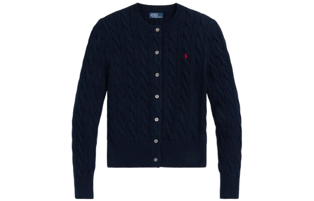 Кардиган с длинными рукавами hunter navy Polo Ralph Lauren, синий — фото 4