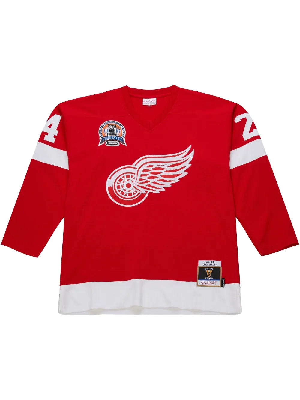 

Спортивная футболка Detroit Red Wings 2001/02 Chris Chelios Power Play Mitchell & Ness, красный