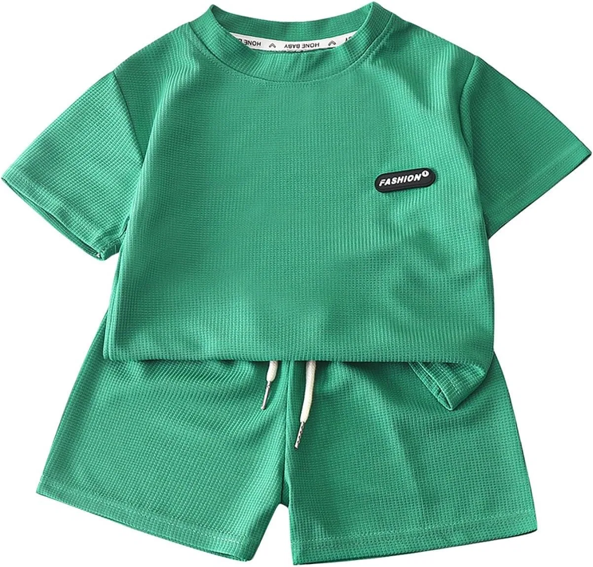 Детский спортивный костюм Active Short Sets, бренд Generic, зеленый — фото 4
