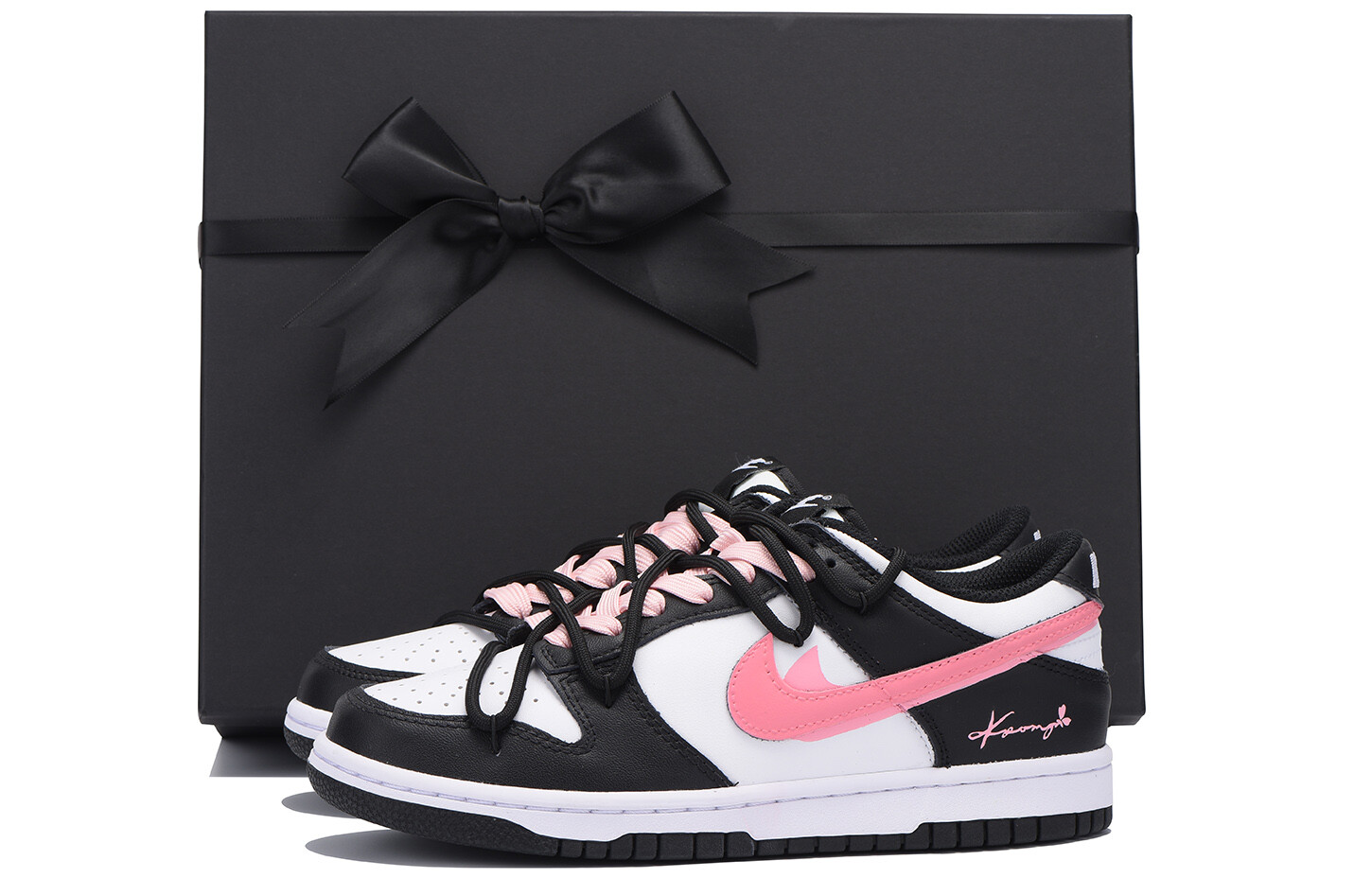

Кроссовки Nike Dunk Skateboard Shoes Women's Low-Top White, Розовый, Кроссовки Nike Dunk Skateboard Shoes Women's Low-Top White