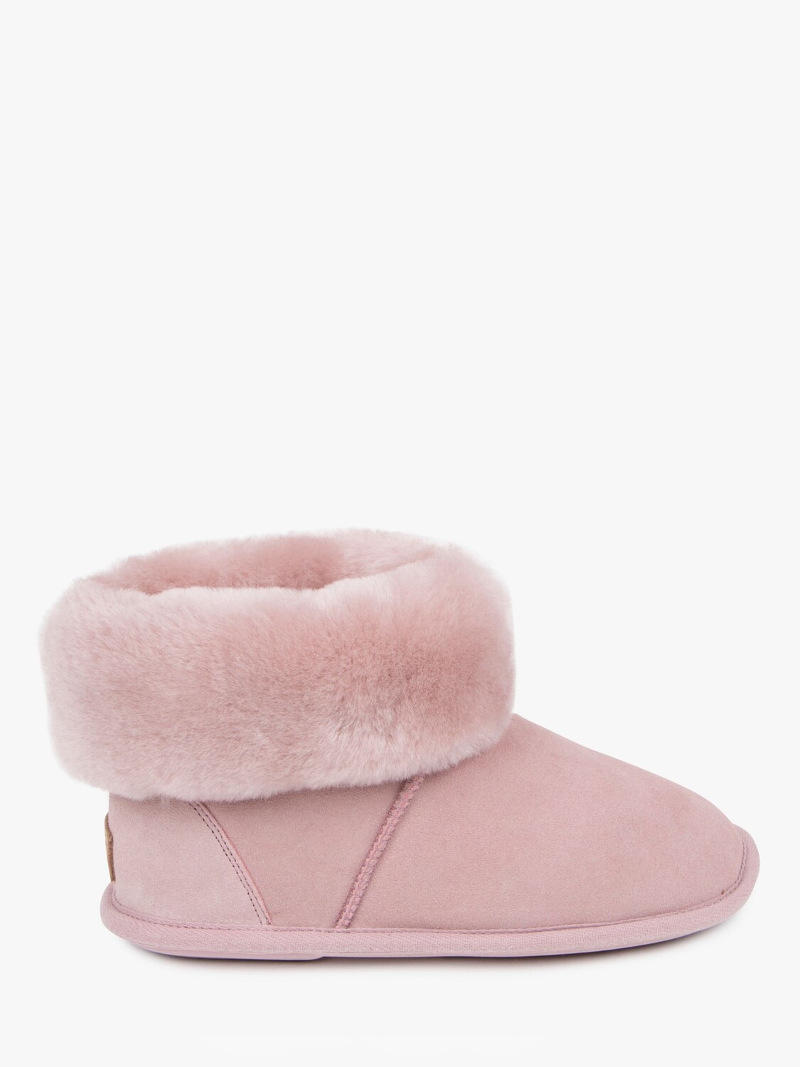 

Замшевые тапочки Just Sheepskin Albery, розовые