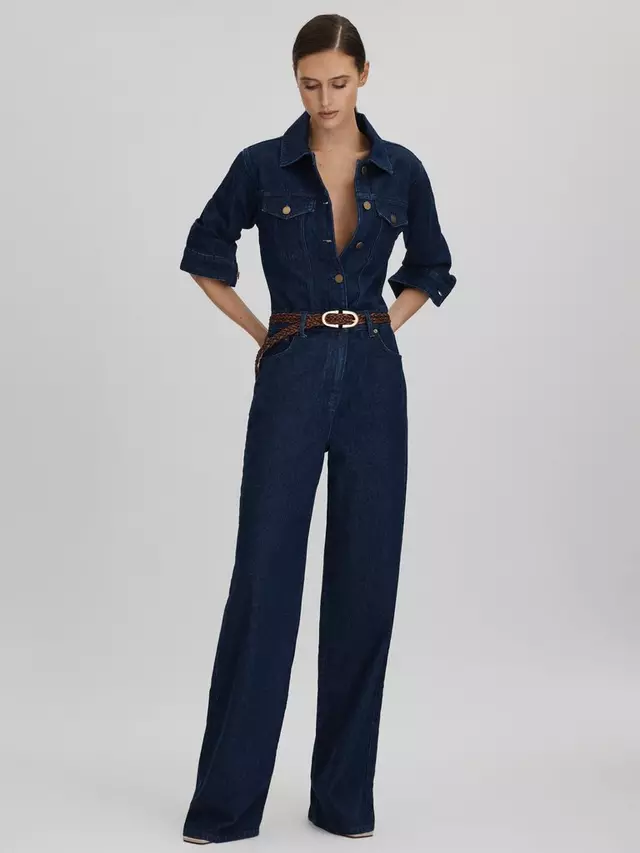 

Комбинезон Reiss Frankie Denim, цвет indigo