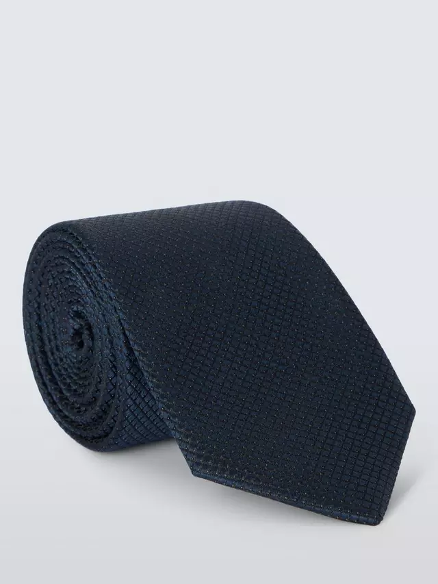 

Галстук John Lewis Silk Textured, темно-синий